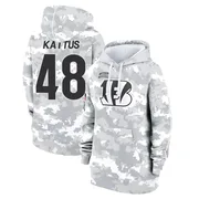 Women's Josh Kattus Cincinnati Bengals Camo Arctic 2024 Salute to Service Club Fleece Pullover Hoodie