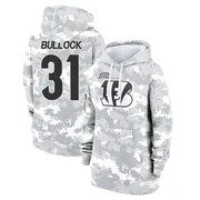 Women's Kentrel Bullock Cincinnati Bengals Camo Arctic 2024 Salute to Service Club Fleece Pullover Hoodie