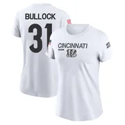 Women's Kentrel Bullock Cincinnati Bengals Legend White 2024 Salute to Service Performance T-Shirt