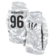 Women's Landon Robinson Cincinnati Bengals Camo Arctic 2024 Salute to Service Club Fleece Pullover Hoodie
