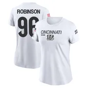 Women's Landon Robinson Cincinnati Bengals Legend White 2024 Salute to Service Performance T-Shirt