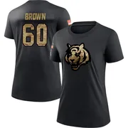 Women's Liam Brown Cincinnati Bengals Black 2020 Salute To Service Performance T-Shirt