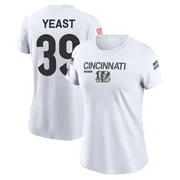 Women's Russ Yeast Cincinnati Bengals Legend White 2024 Salute to Service Performance T-Shirt