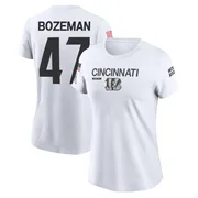 Women's Swayze Bozeman Cincinnati Bengals Legend White 2024 Salute to Service Performance T-Shirt