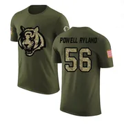 Youth Antwaun Powell-Ryland Cincinnati Bengals Legend Olive Salute to Service T-Shirt