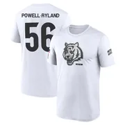 Youth Antwaun Powell-Ryland Cincinnati Bengals Legend White 2024 Salute to Service Performance T-Shirt