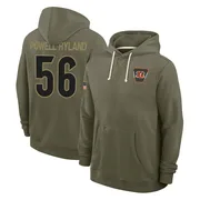 Youth Antwaun Powell-Ryland Cincinnati Bengals Olive 2025 Salute to Service Hoodie