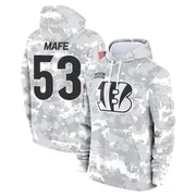Youth Boye Mafe Cincinnati Bengals Camo Arctic 2024 Salute to Service Club Fleece Pullover Hoodie