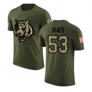 Youth Boye Mafe Cincinnati Bengals Legend Olive Salute to Service T-Shirt
