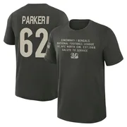 Youth Brian Parker II Cincinnati Bengals Green Dark/ 2025 Salute to Service Sideline Slub T-Shirt