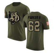 Youth Brian Parker II Cincinnati Bengals Legend Olive Salute to Service T-Shirt