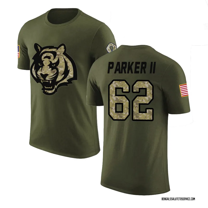 Youth Brian Parker II Cincinnati Bengals Legend Olive Salute to Service T-Shirt