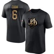 Youth Bryan Cook Cincinnati Bengals Black 2020 Salute To Service Performance T-Shirt