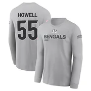 Youth Cashius Howell Cincinnati Bengals Gray 2024 Salute to Service Long Sleeve T-Shirt