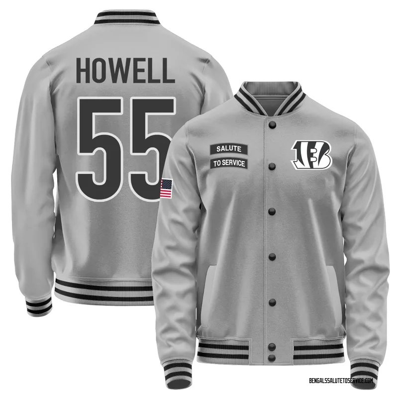 Youth Cashius Howell Cincinnati Bengals Gray Salute to Service Performance Jacket