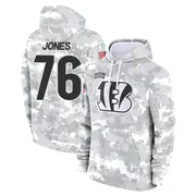 Youth Christian Jones Cincinnati Bengals Camo Arctic 2024 Salute to Service Club Fleece Pullover Hoodie