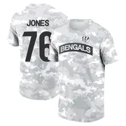 Youth Christian Jones Cincinnati Bengals Camo Arctic 2024 Salute to Service Performance T-Shirt