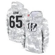 Youth Connor Lew Cincinnati Bengals Camo Arctic 2024 Salute to Service Club Fleece Pullover Hoodie