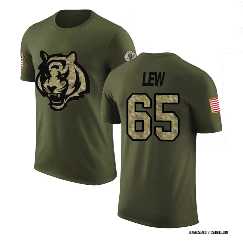 Youth Connor Lew Cincinnati Bengals Legend Olive Salute to Service T-Shirt