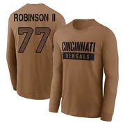 Youth Corey Robinson II Cincinnati Bengals Brown 2023 Salute To Service Long Sleeve T-Shirt