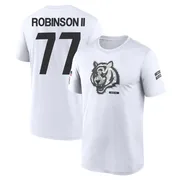 Youth Corey Robinson II Cincinnati Bengals Legend White 2024 Salute to Service Performance T-Shirt