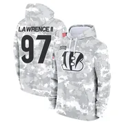 Youth Dexter Lawrence II Cincinnati Bengals Camo Arctic 2024 Salute to Service Club Fleece Pullover Hoodie