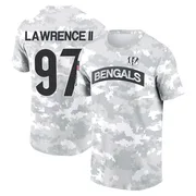 Youth Dexter Lawrence II Cincinnati Bengals Camo Arctic 2024 Salute to Service Performance T-Shirt