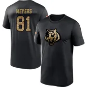 Youth Dohnte Meyers Cincinnati Bengals Black 2020 Salute To Service Performance T-Shirt