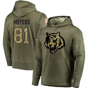 Youth Dohnte Meyers Cincinnati Bengals Olive Salute to Service Pullover Hoodie