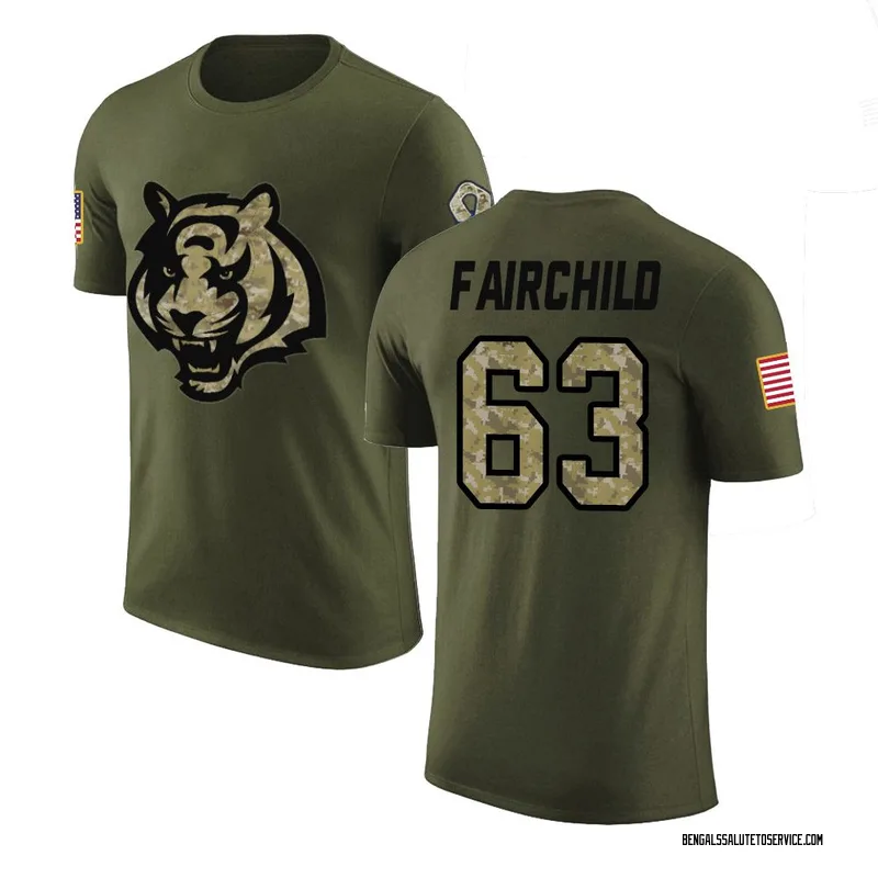Youth Dylan Fairchild Cincinnati Bengals Legend Olive Salute to Service T-Shirt