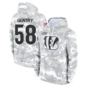Youth Eric Gentry Cincinnati Bengals Camo Arctic 2024 Salute to Service Club Fleece Pullover Hoodie