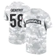 Youth Eric Gentry Cincinnati Bengals Camo Arctic 2024 Salute to Service Performance T-Shirt