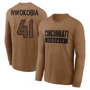 Youth Isaiah Nwokobia Cincinnati Bengals Brown 2023 Salute To Service Long Sleeve T-Shirt
