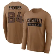 Youth Jack Endries Cincinnati Bengals Brown 2023 Salute To Service Long Sleeve T-Shirt