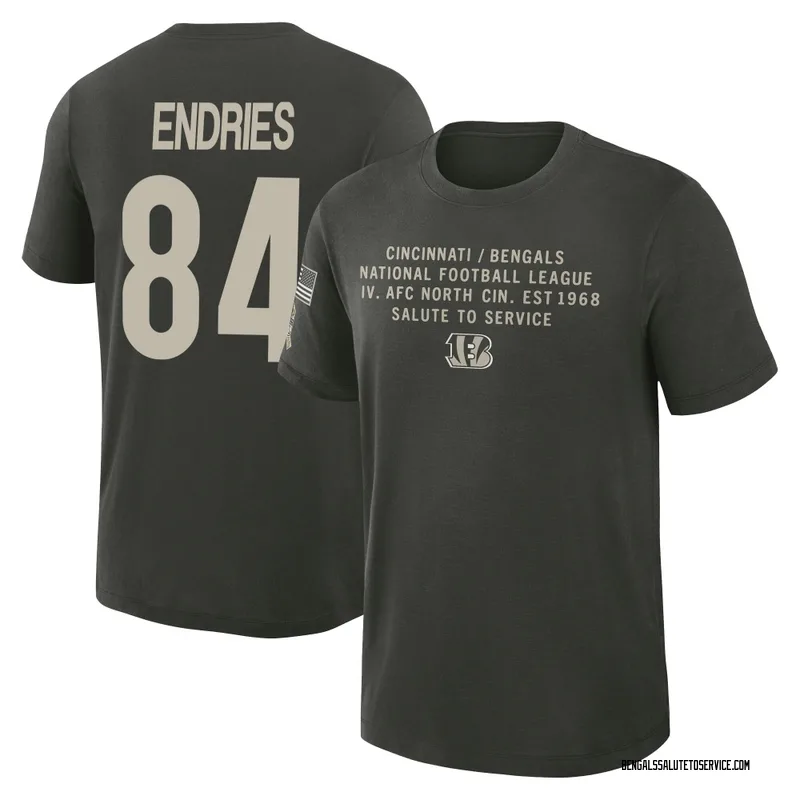 Youth Jack Endries Cincinnati Bengals Green Dark/ 2025 Salute to Service Sideline Slub T-Shirt