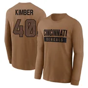 Youth Jalen Kimber Cincinnati Bengals Brown 2023 Salute To Service Long Sleeve T-Shirt