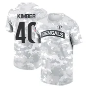Youth Jalen Kimber Cincinnati Bengals Camo Arctic 2024 Salute to Service Performance T-Shirt