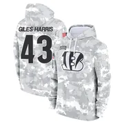 Youth Joe Giles-Harris Cincinnati Bengals Camo Arctic 2024 Salute to Service Club Fleece Pullover Hoodie