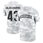 Youth Joe Giles-Harris Cincinnati Bengals Camo Arctic 2024 Salute to Service Performance T-Shirt