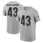 Youth Joe Giles-Harris Cincinnati Bengals Gray 2024 Salute to Service Name & Number T-Shirt