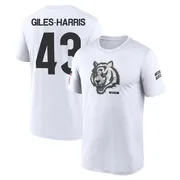 Youth Joe Giles-Harris Cincinnati Bengals Legend White 2024 Salute to Service Performance T-Shirt