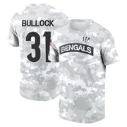 Youth Kentrel Bullock Cincinnati Bengals Camo Arctic 2024 Salute to Service Performance T-Shirt