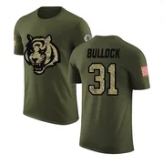 Youth Kentrel Bullock Cincinnati Bengals Legend Olive Salute to Service T-Shirt