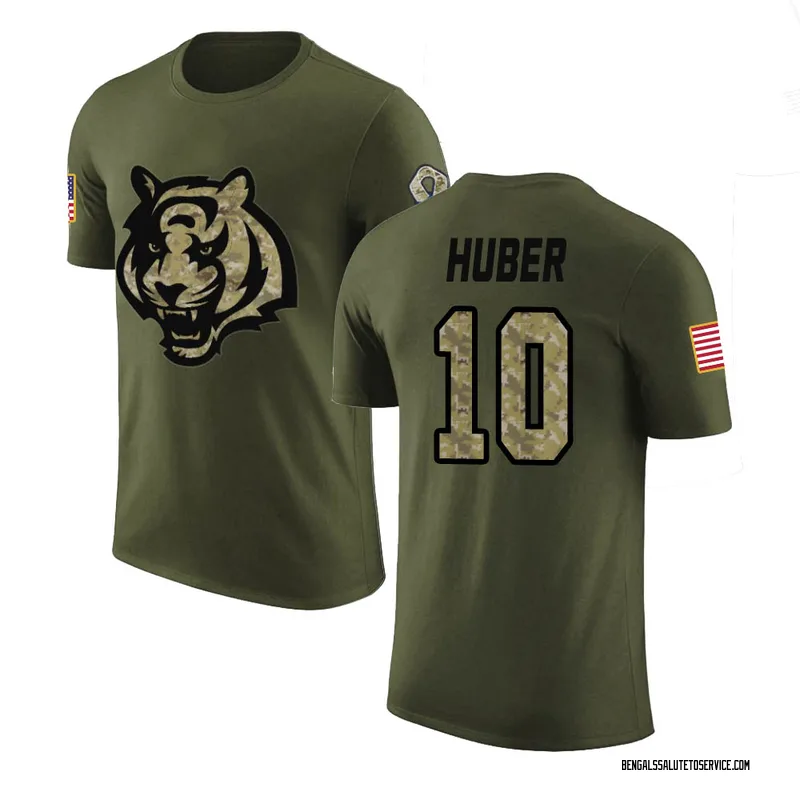 Youth Kevin Huber Cincinnati Bengals Legend Olive Salute to Service T-Shirt