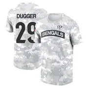 Youth Kyle Dugger Cincinnati Bengals Camo Arctic 2024 Salute to Service Performance T-Shirt