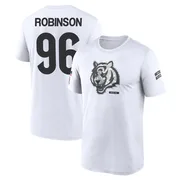 Youth Landon Robinson Cincinnati Bengals Legend White 2024 Salute to Service Performance T-Shirt