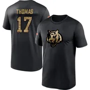 Youth Noah Thomas Cincinnati Bengals Black 2020 Salute To Service Performance T-Shirt