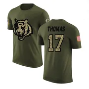 Youth Noah Thomas Cincinnati Bengals Legend Olive Salute to Service T-Shirt
