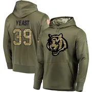 Youth Russ Yeast Cincinnati Bengals Olive Salute to Service Pullover Hoodie