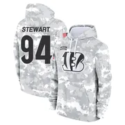 Youth Shemar Stewart Cincinnati Bengals Camo Arctic 2024 Salute to Service Club Fleece Pullover Hoodie